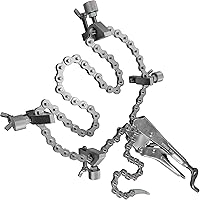 Strong Hand Tools Python PCA2048 Pipe Alignment Chain Pliers - 48" Nickel Chain, 14" Max Dia, Stainless Steel Contacts for Welding