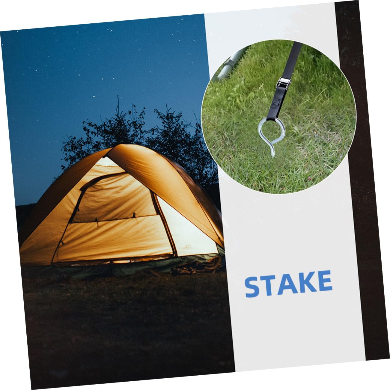 BESPORTBLE 4pcs Heavy Duty Tent Nails Spiral Beach Tent Stakes for Sand Dog Stakes for Outside Camping Accessories