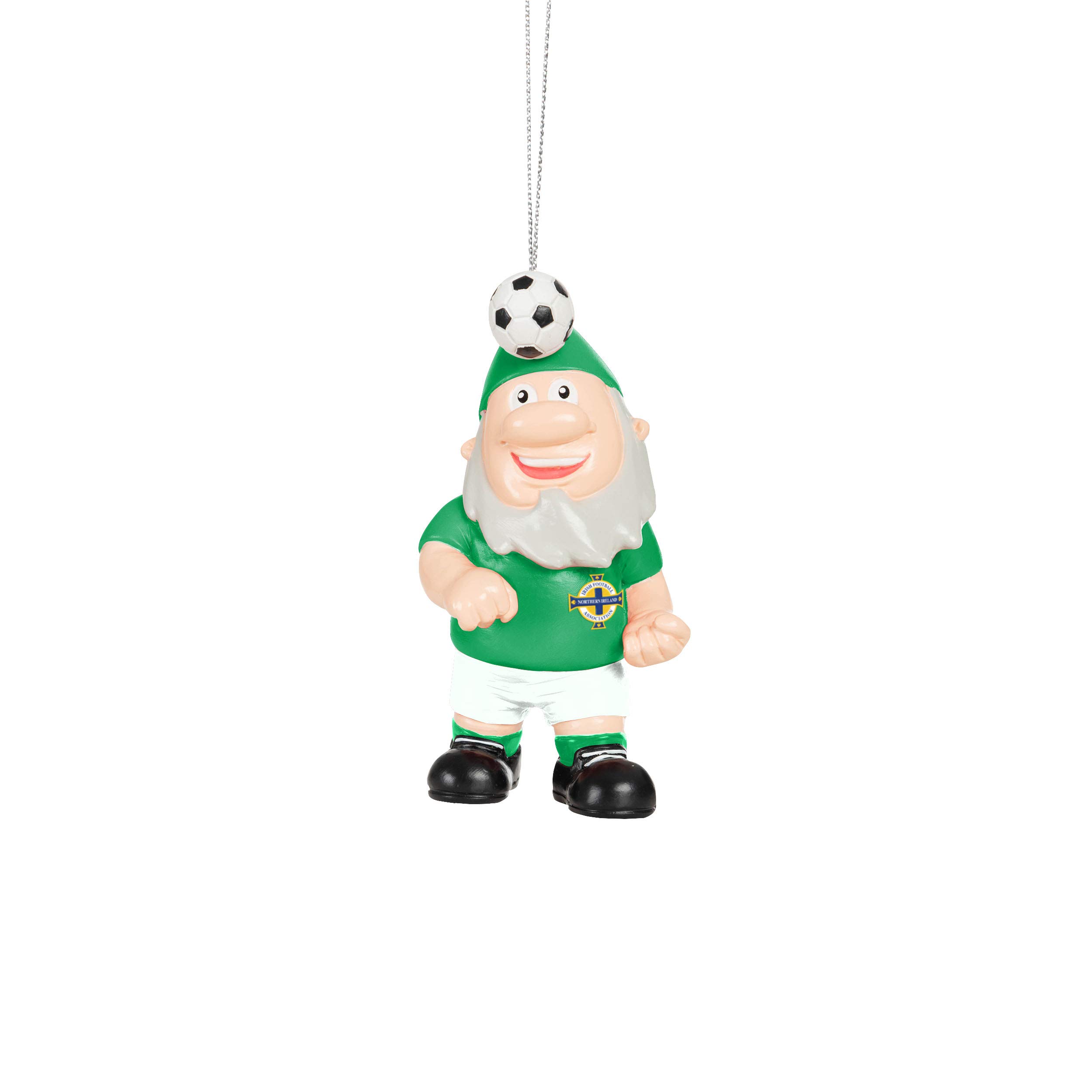 Foco Northern Ireland International Football Fan Gnome Hanging Christmas Ornament Decoration