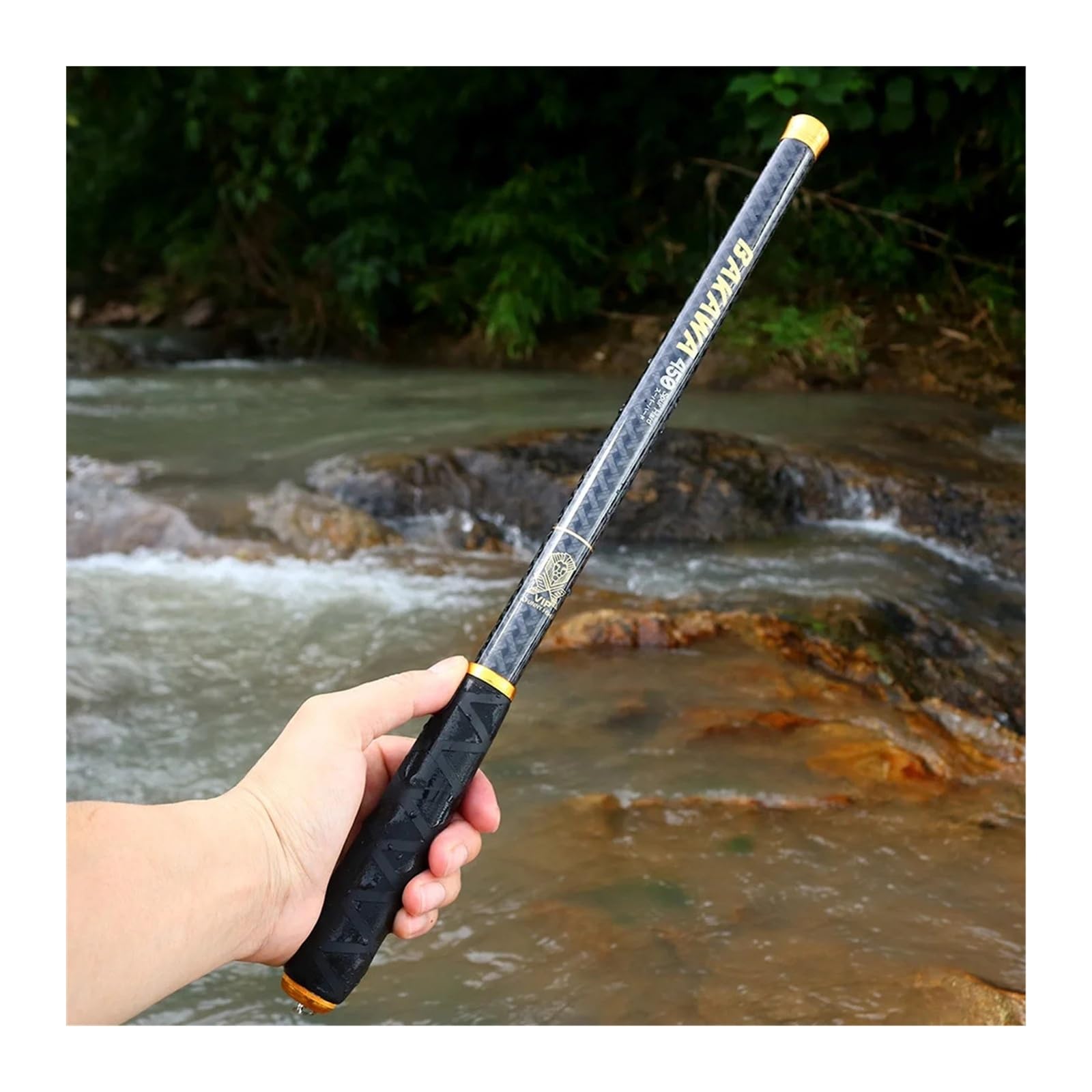 Canna da Pesca Extra Lunga,Canna da Pesca Fissa Canna da Pesca telescopica 2,7M/3,6M/4,5M/5,4M/6,3M/7,2M Attrezzatura for Acqua Dolce con Asta for Flusso(7.2 m)