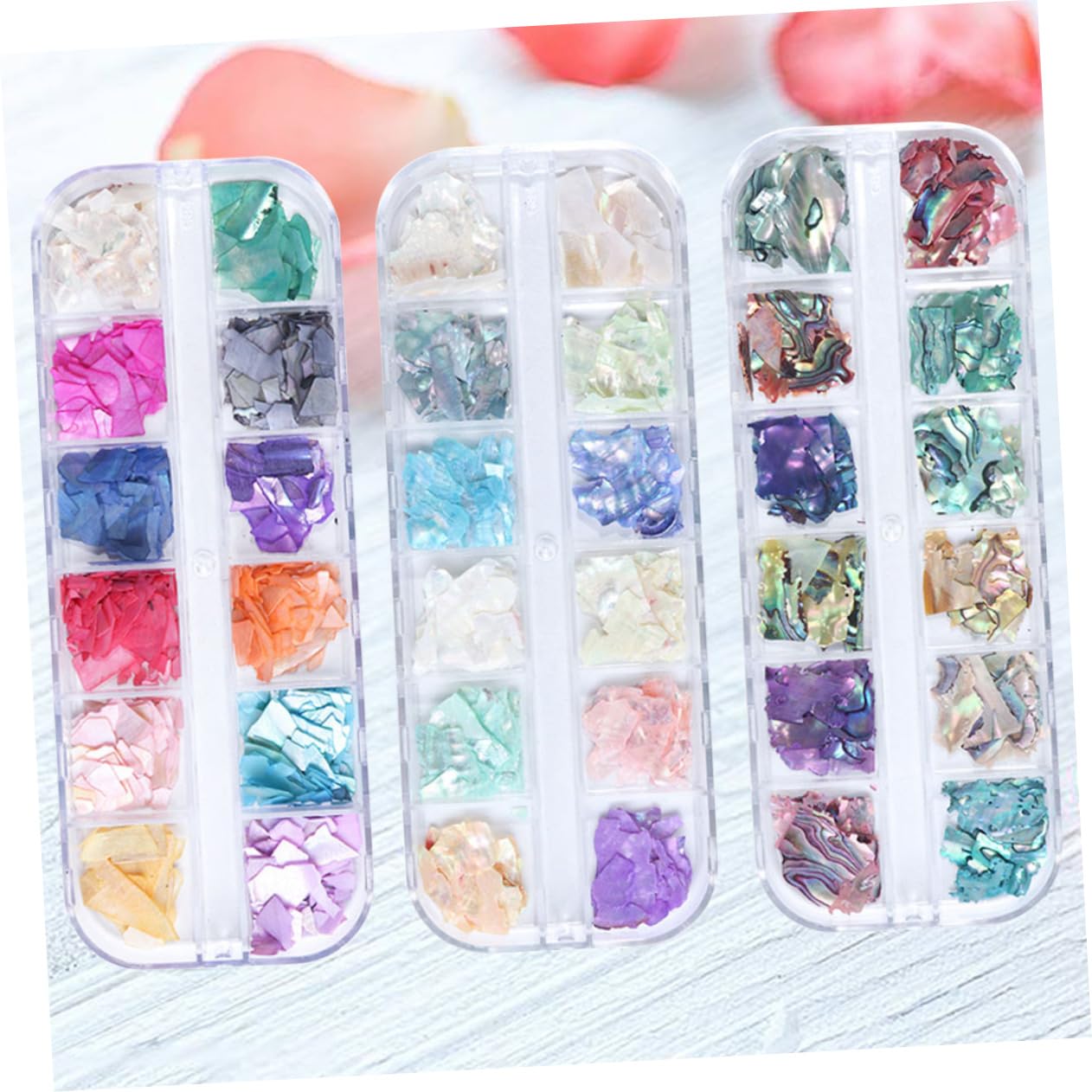 Didiseaon 3 Set Toppa Glitterata Per Unghie Punte Per Trapano Per Unghie Fascino Fiocco Decorazioni Unghie Decorazioni Per Unghie Accessori Chiodatrice Decorazione Delle Unghie 3 Scatole*3