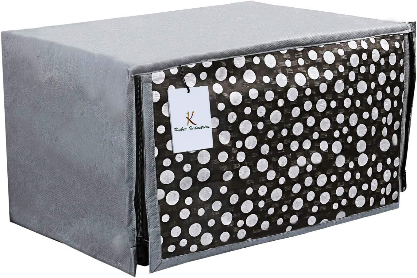 Kuber Industries PVC 1 Piece Microwave Oven Cover 30 LTR (Grey)