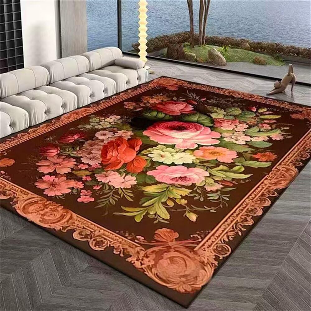 Tapis lavable en machine moderne fini les taches avec le grand tapis 160x230