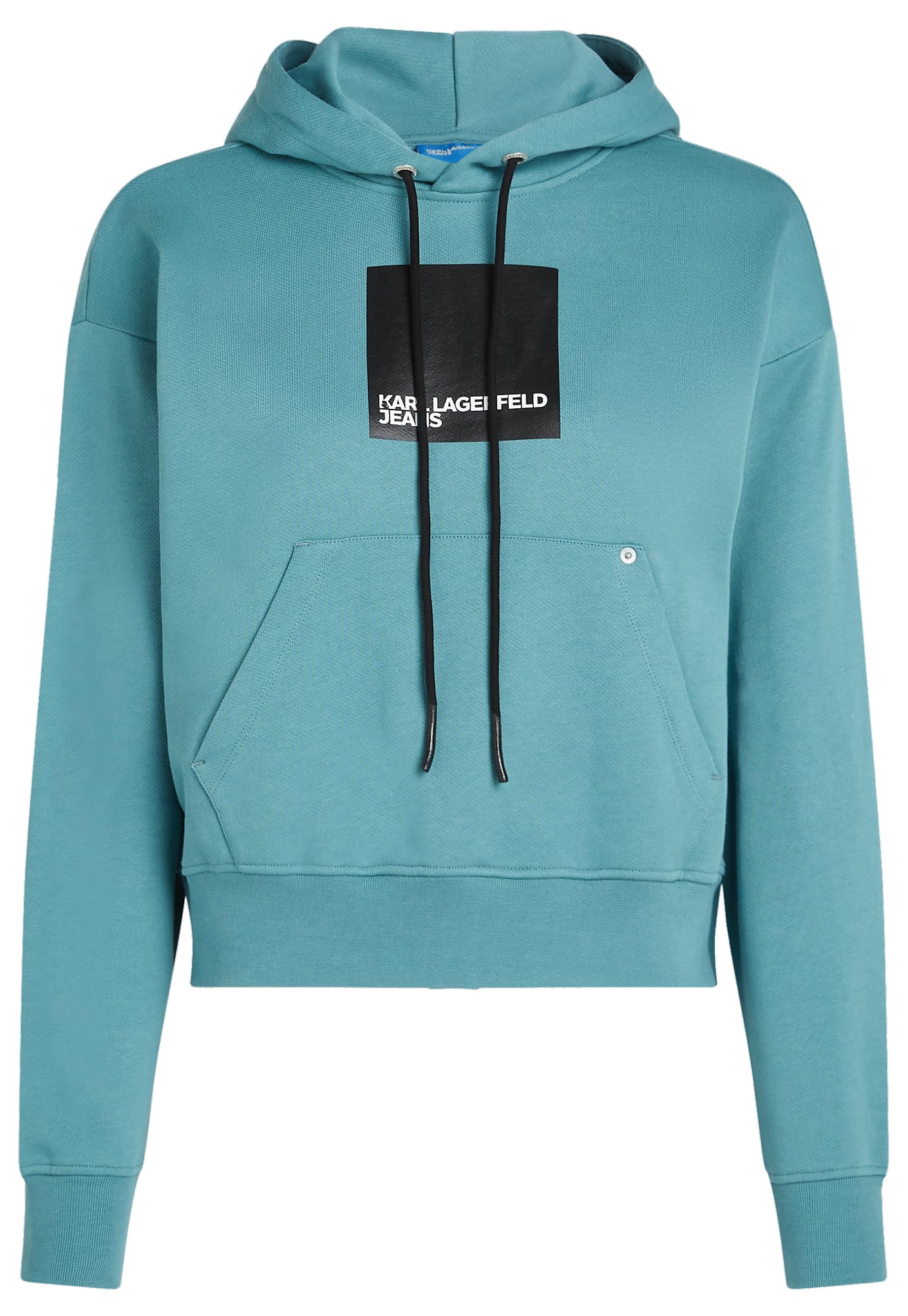 Karl Lagerfeld Jeans, Damen, Box Logo Hoodie, Normale Passform