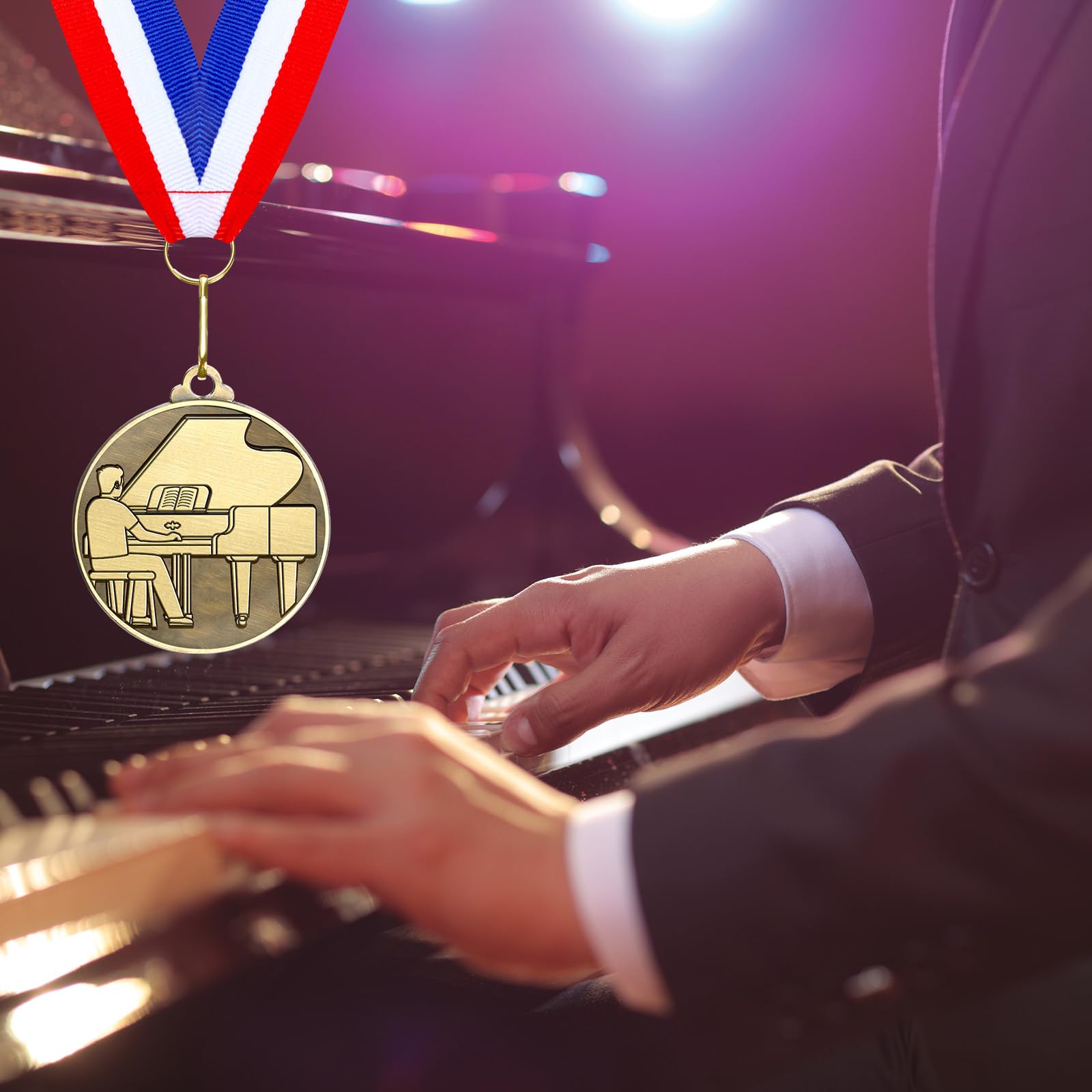 Aurelema 30 medallas de oro de 2 pulgadas para ganadores de premios, medallas a granel con cintas para el cuello, trofeo de metal, regalo para estudiantes, adultos, torneos escolares, competiciones