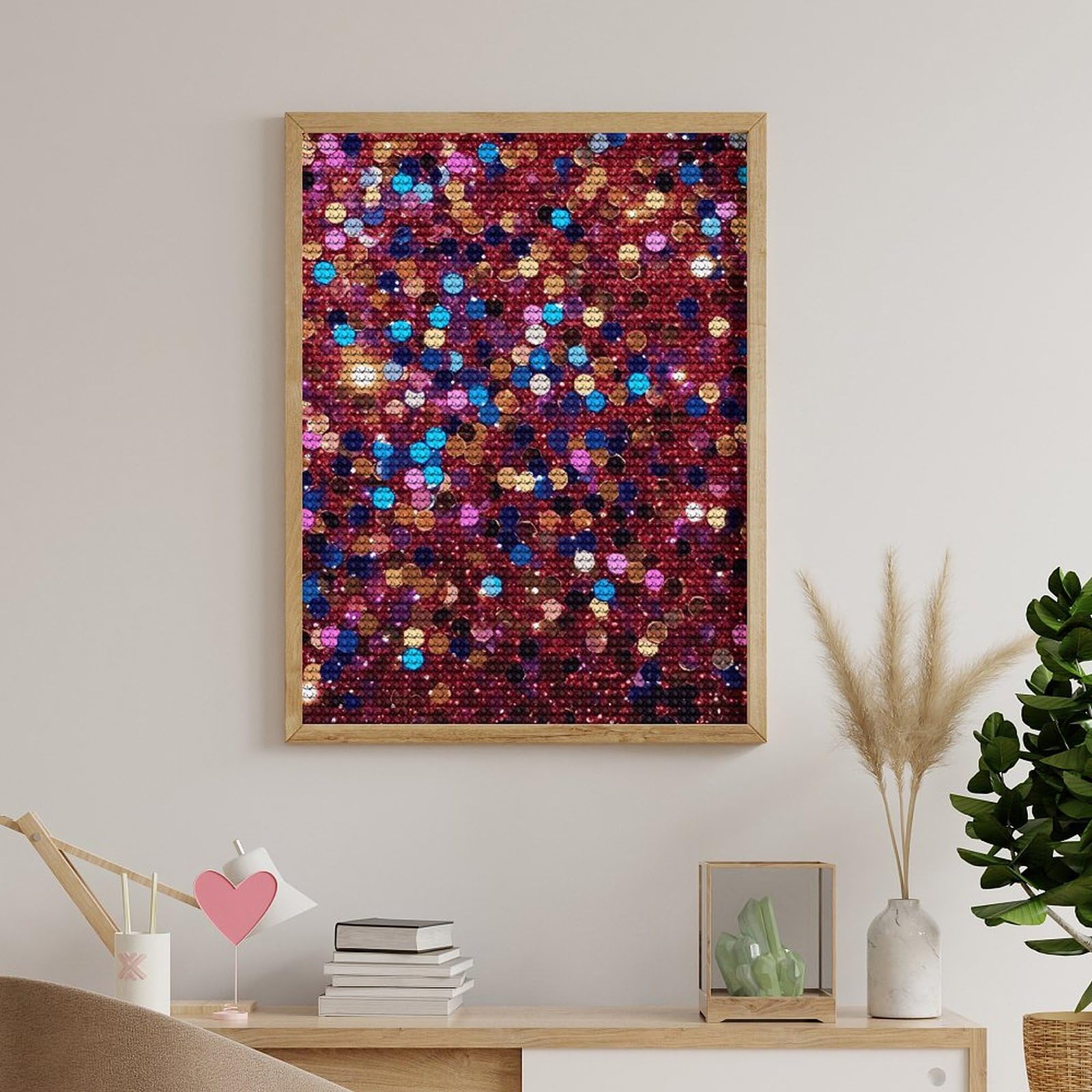 Kit De Pintura De Diamantes 5D Amapolas Rojas – Lienzo 40x50 Cm, Diamantes Redondos, Incluye Herramientas