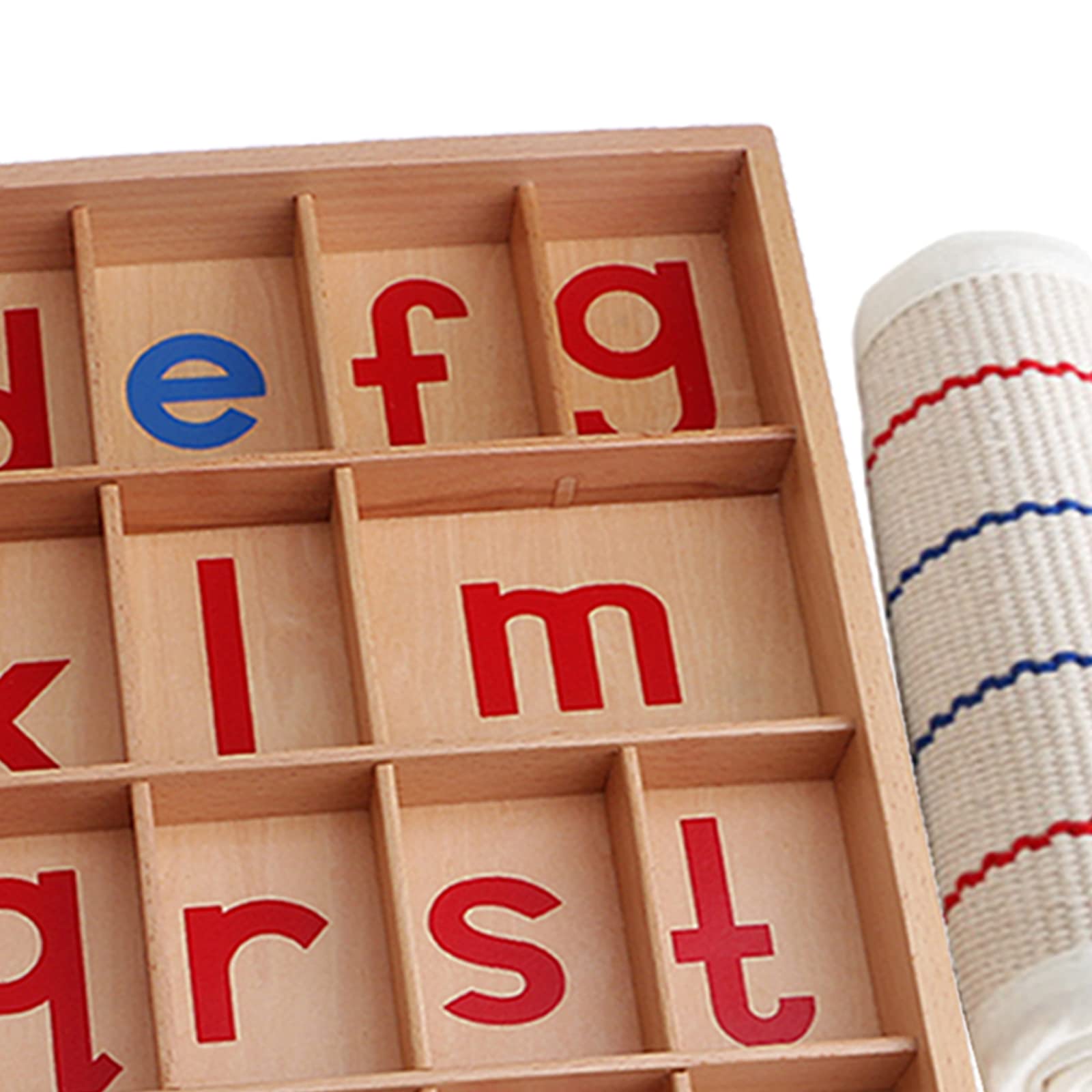 Pädagogisches Alphabet Spiel Aus Holz für Kinder: Materialien Zum Erlernen von Sprache, Rechtschreibung Und Entwicklung (3 12 Jahre), mit kleine Matte