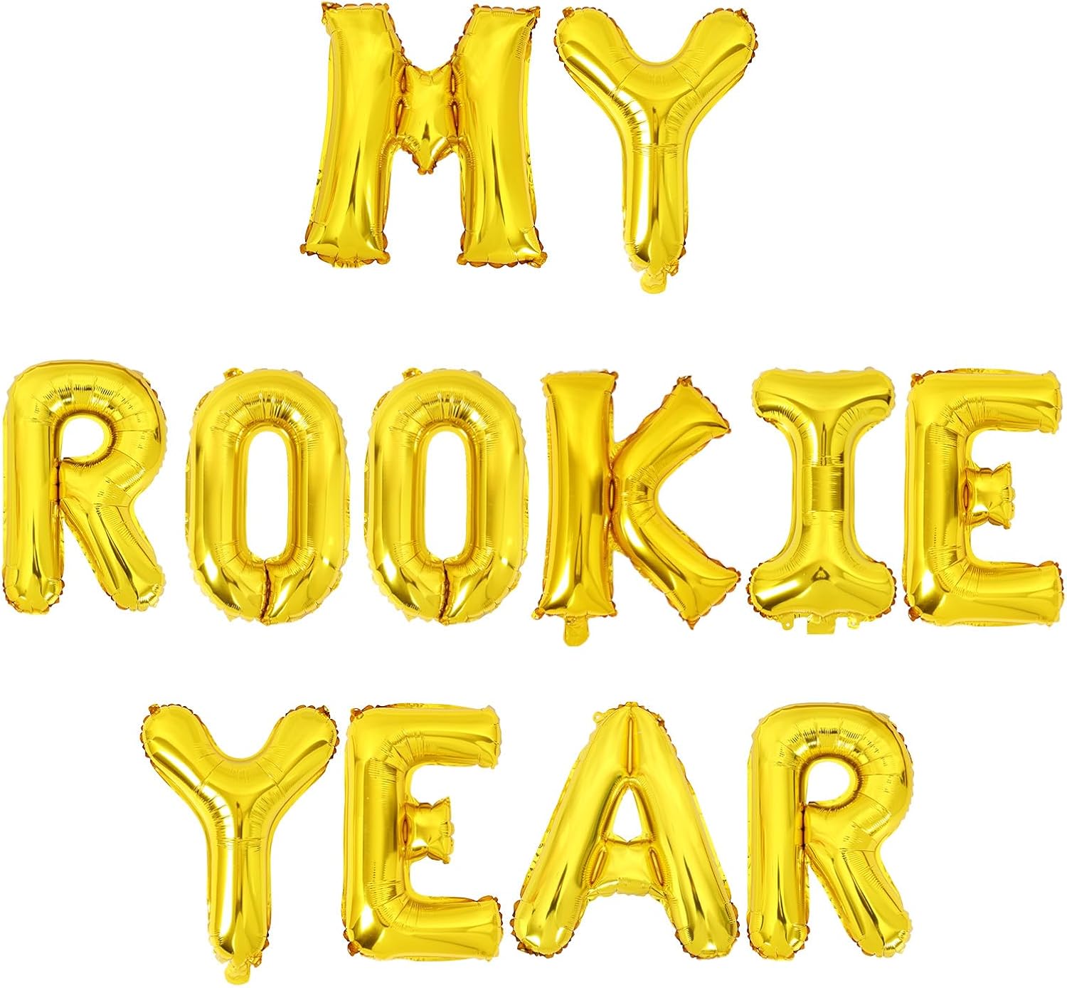 Sports Foil Balloon Set 1st Birthday, MY ROOKIE YEAR Foil Balloon for Rookie Of The Year 1st Birthday Decorations