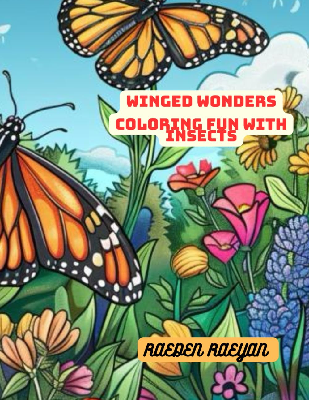 Winged Wonders: Coloring Fun with Insects and Animals