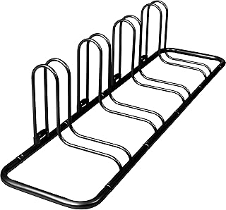 Retrospec Stash Rack - Soporte para 2, 4 y 5 bicicletas, organizador de almacenamiento para bicicleta de montaña, bicicleta de carretera, resistente a la intemperie, revestimiento de acero en polvo