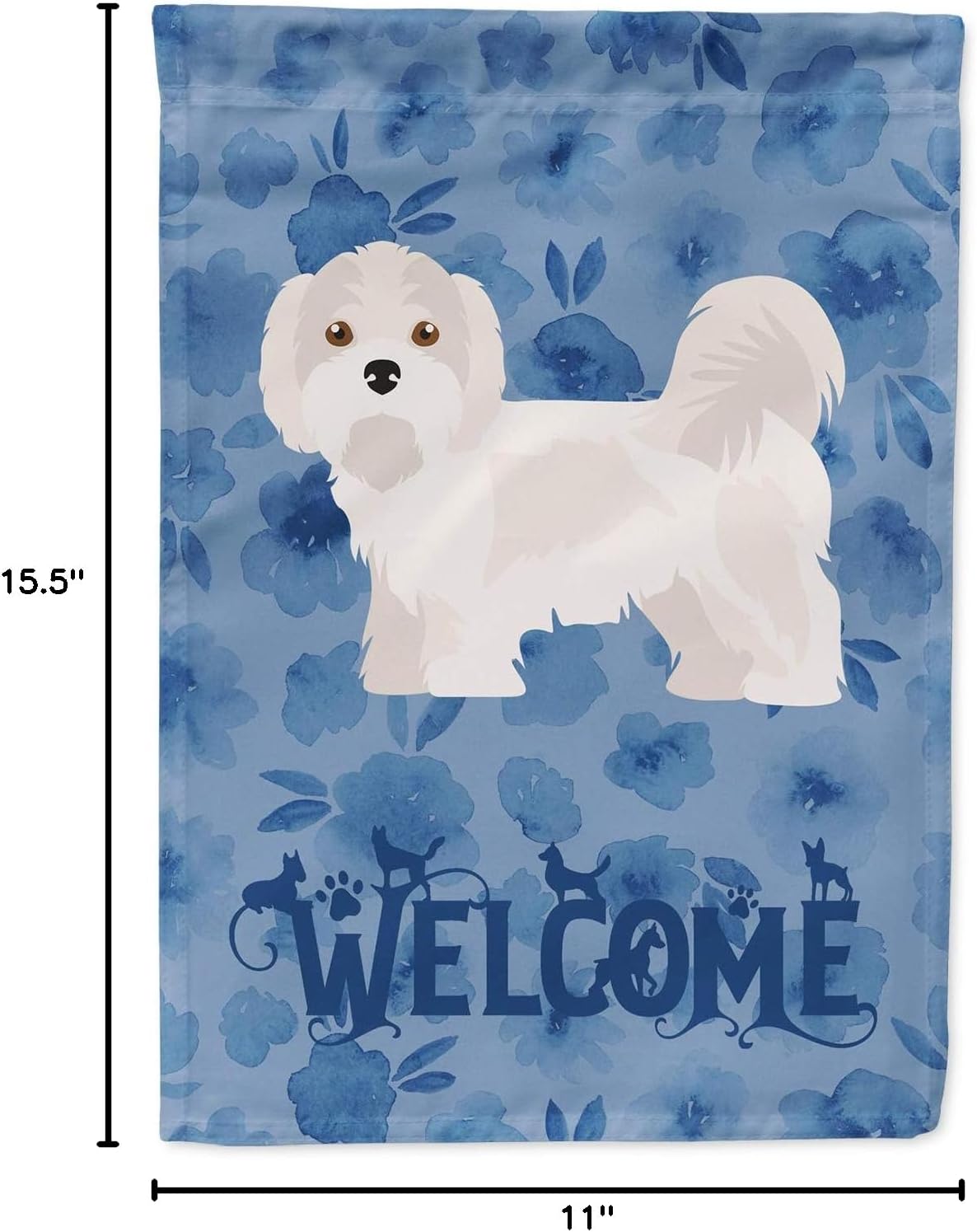 Caroline's Treasures CK6011GF Kyi-Leo Welcome Garden Flag Mailbox Flag Decorative Yard Flag Banner Outside Patio Artwork Yard Flower Beds, Garden Size, Multicolor
