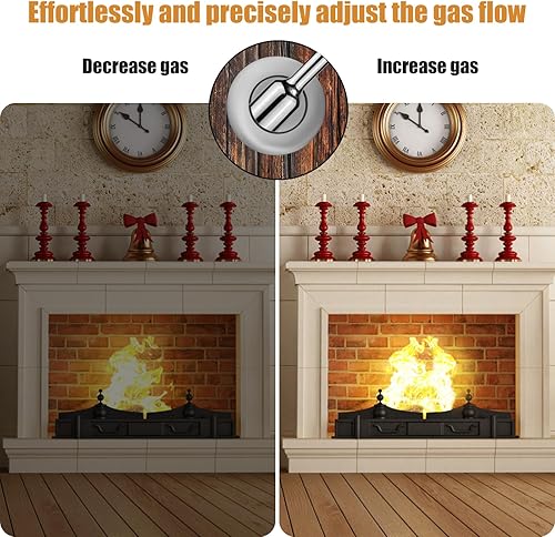 Miniatura 6 de lasuroa 2 llaves universales para chimenea de gas, repuesto de llave de válvula de gas de metal de 4 pulgadas para fogatas al aire libre, se adapta