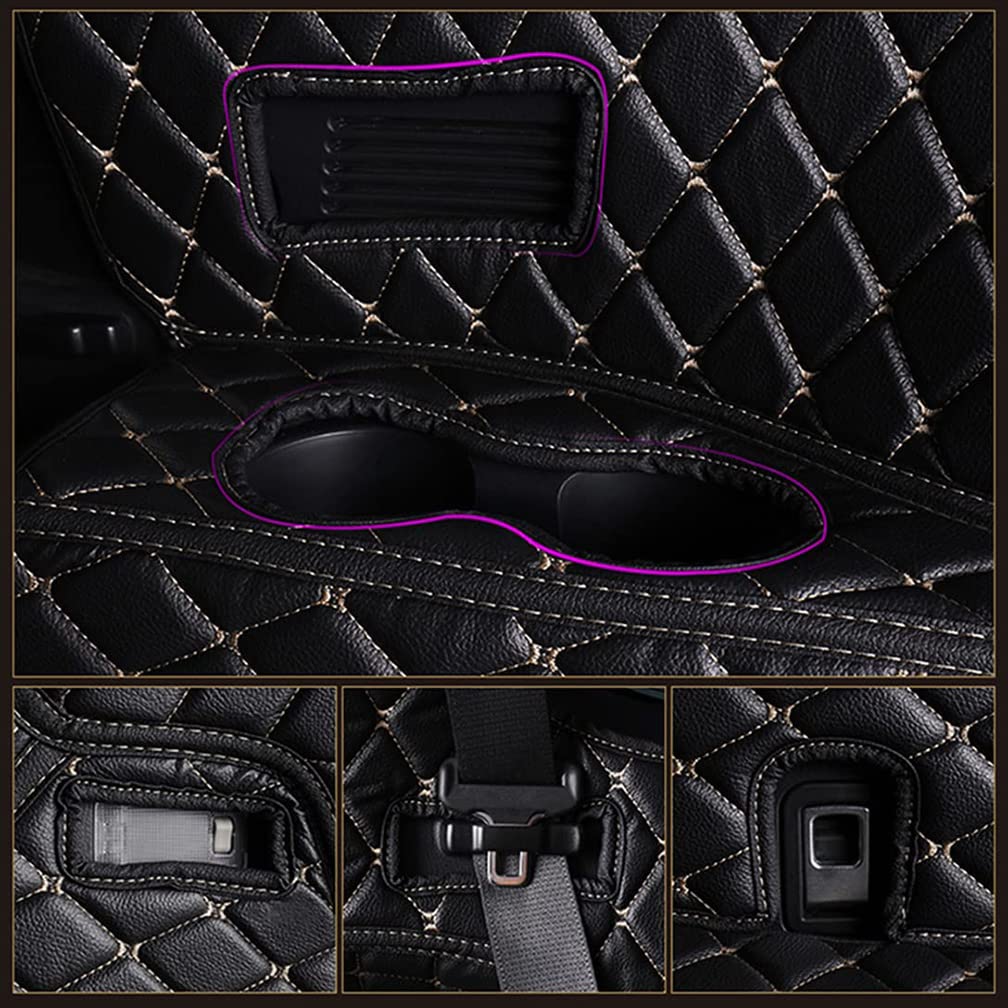 YHQKJ Auto Tappetini per Bagagliaio Pelle per Lexus UX 200 UX200 2018-2022, Impermeabile Baule Tappetino Antiscivolo Protezione Tappeto Accessori,D/Red