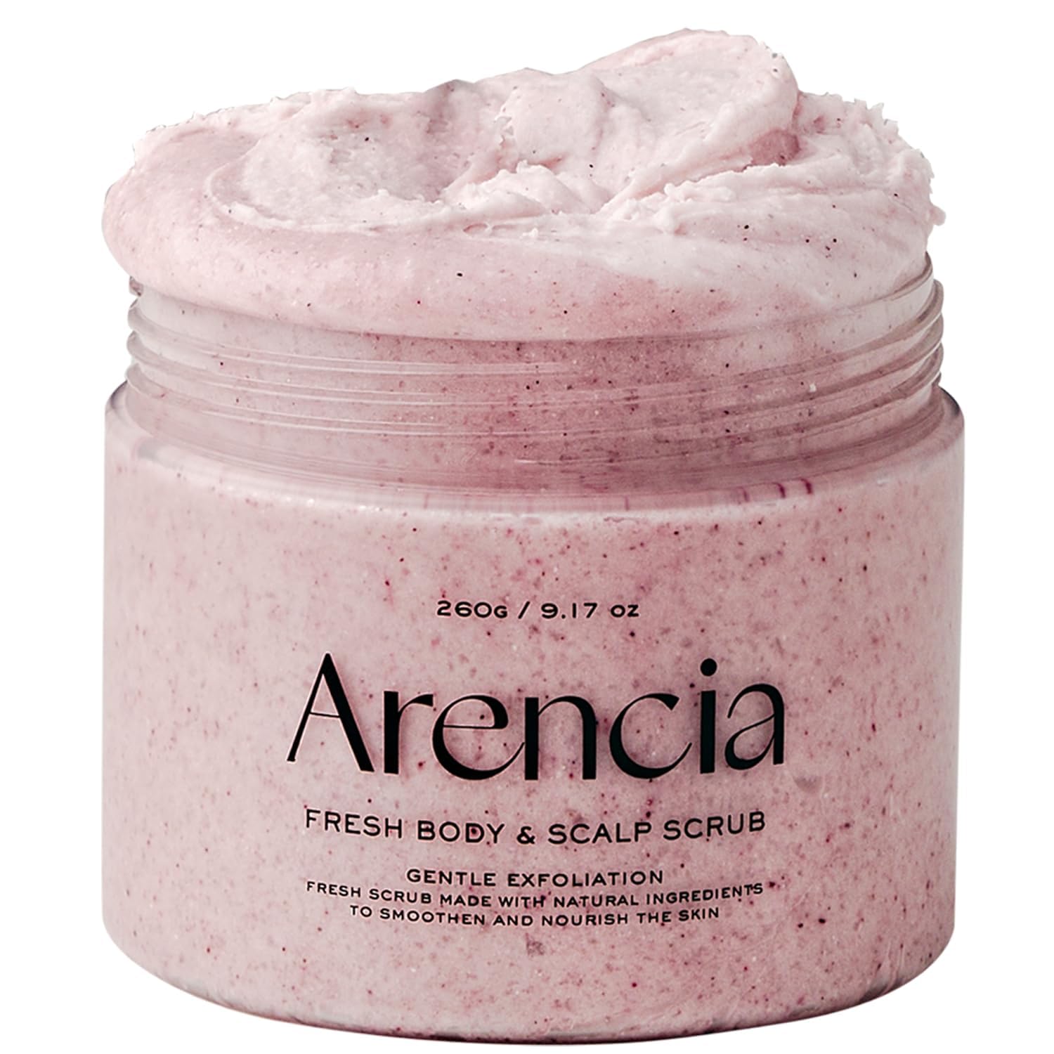 Alencia Fresh Body & Scalp Scrub, 9.1 oz, Gentle Exfoliating, Naturally Smooth & Moisturizes Skin