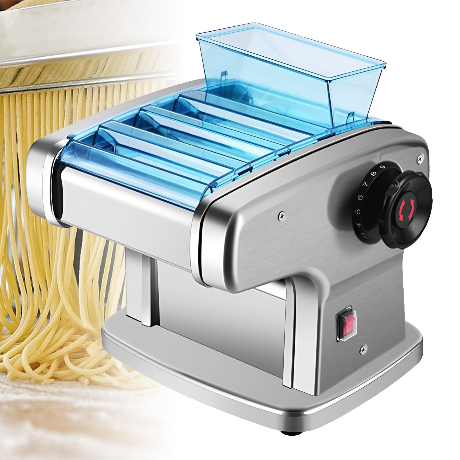 Machine à pâtes électrique automatique en acier inoxydable pour spaghettis et nouilles