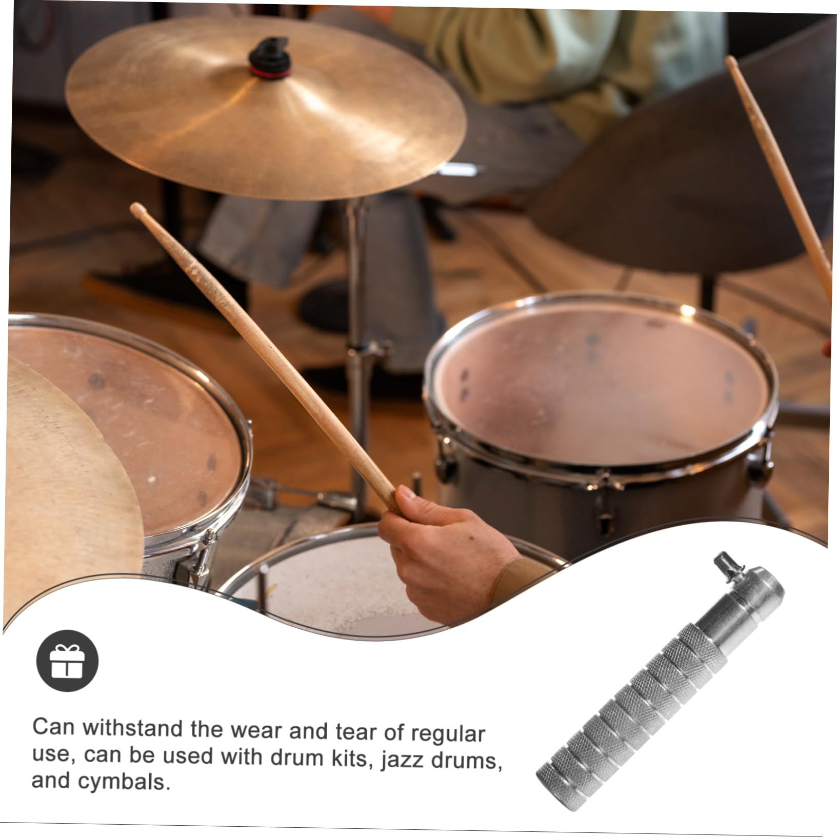 OFFSCH Jazz Drum Cymbal Boom Stand Arm Counterweight Enhance Drumming Experience Stable Drum Accessories