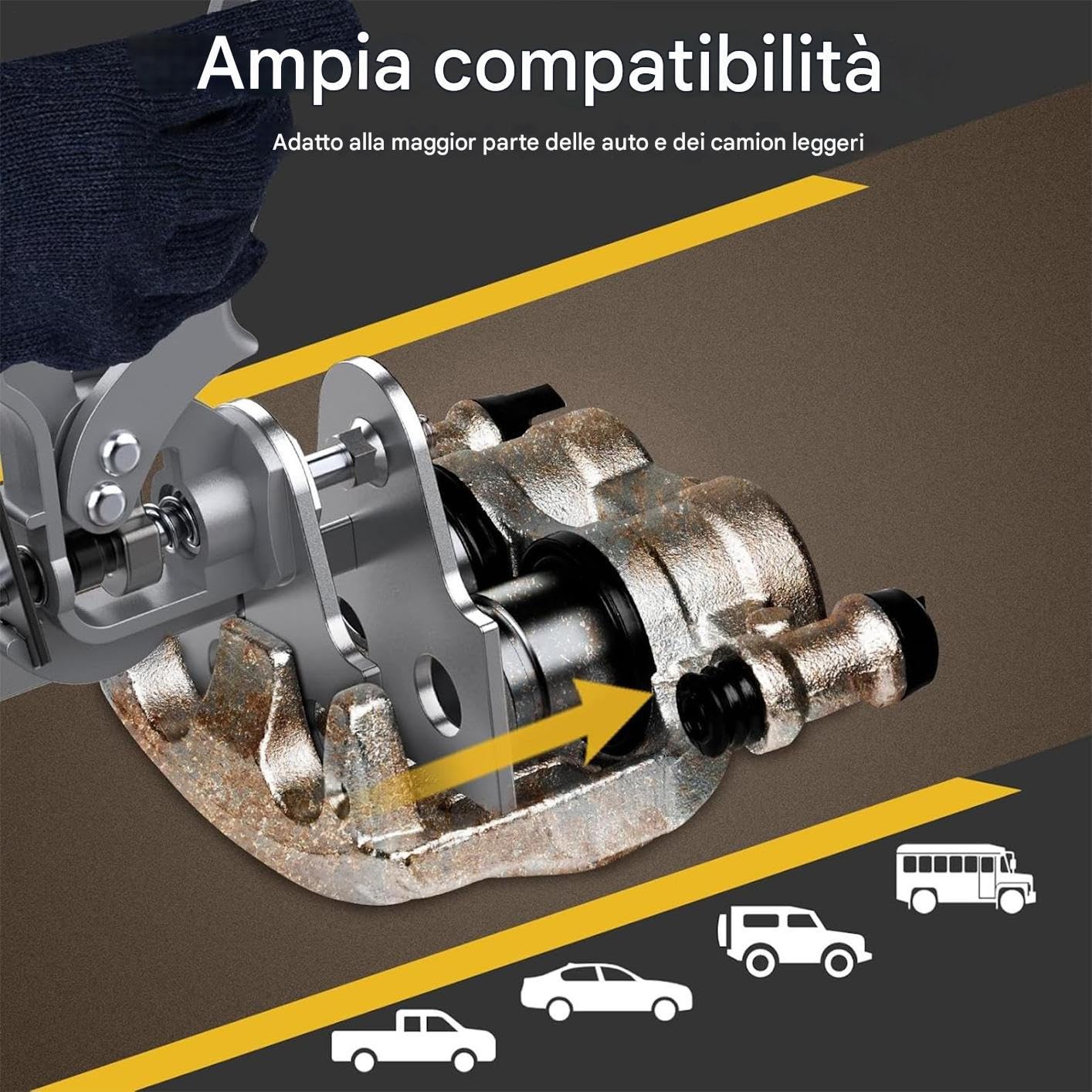 Attrezzo per Pinza Freni Morsetto Pressa Universale Heavy Duty Ricambio
