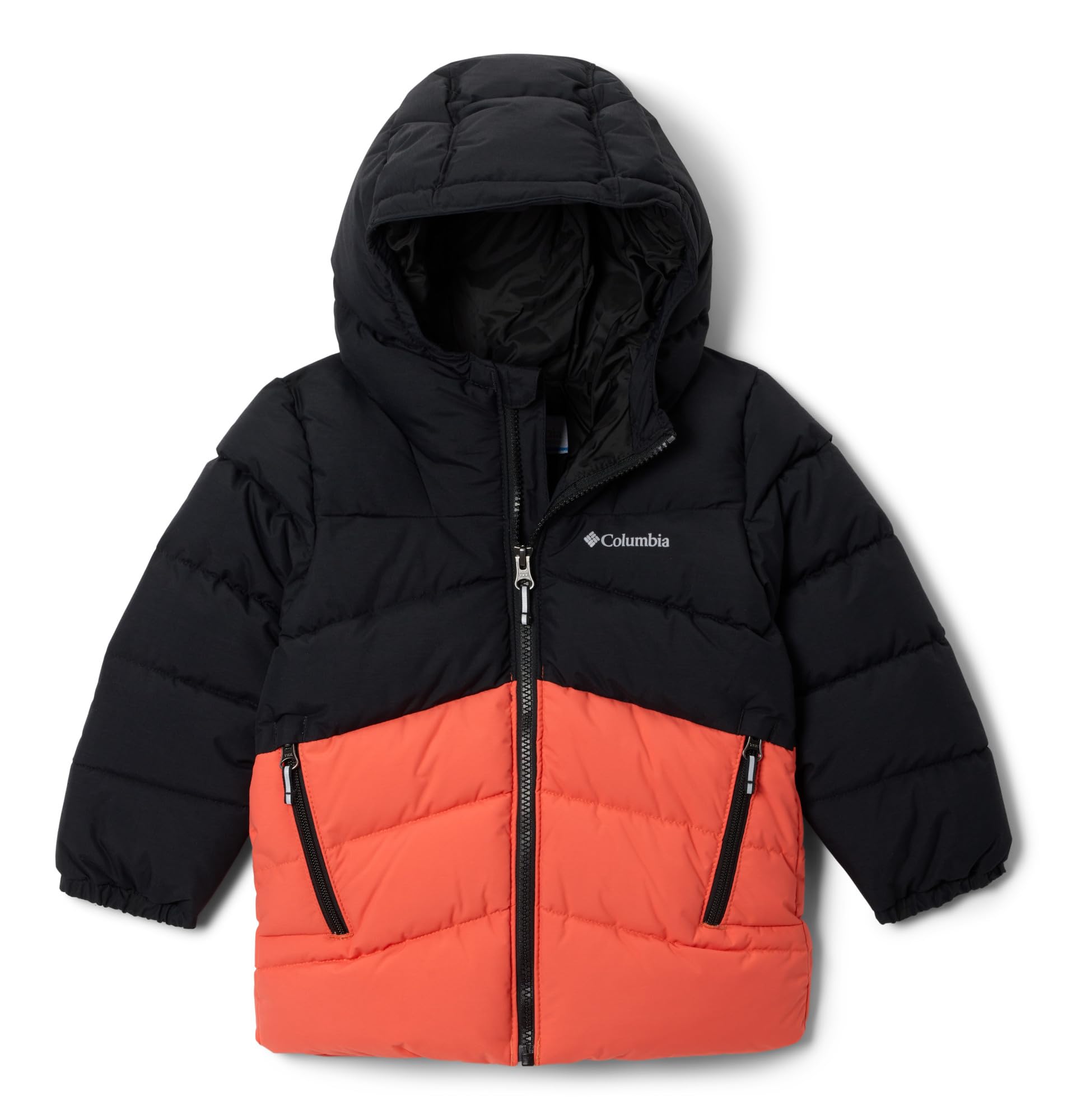 Columbia Youth Boys Arctic Blast 2 Jacket, Ski Jacket, Black/Zing, XS