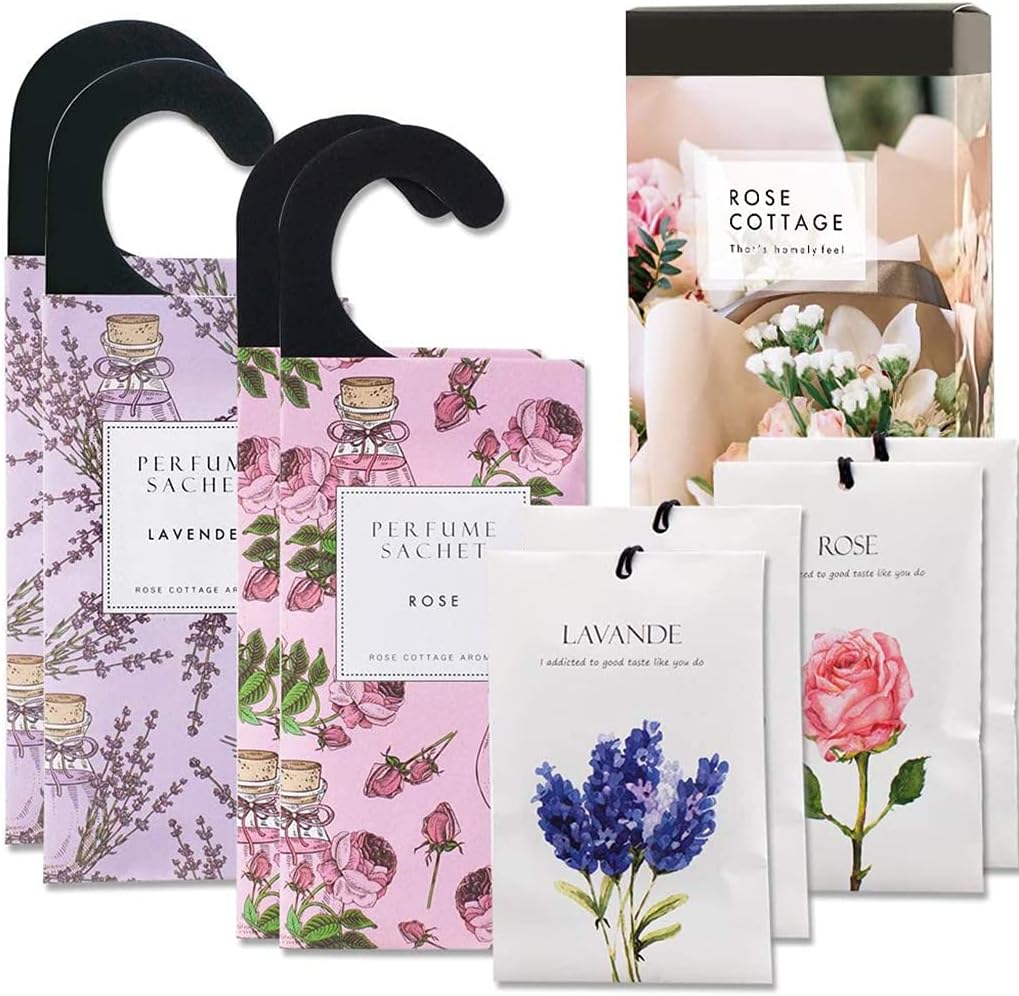 Buy Rose Cottage Scented Sachets for Drawer Freshener,Closet Air