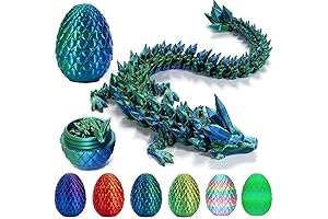 3D Printed Dragon Egg 4 Pack - Mystery Crystal Dragon Egg