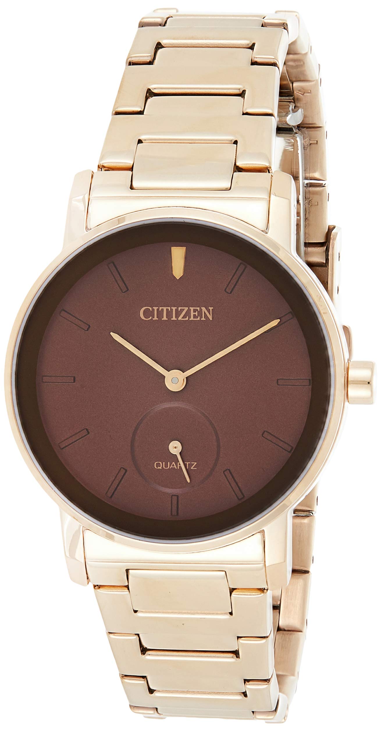 Citizen Stainless Steel Analog Brown Dial Women Watch-Eq9063-55X, Rose Gold Band (B07VGRFQ7K) Amazon Price History, Amazon Price Tracker