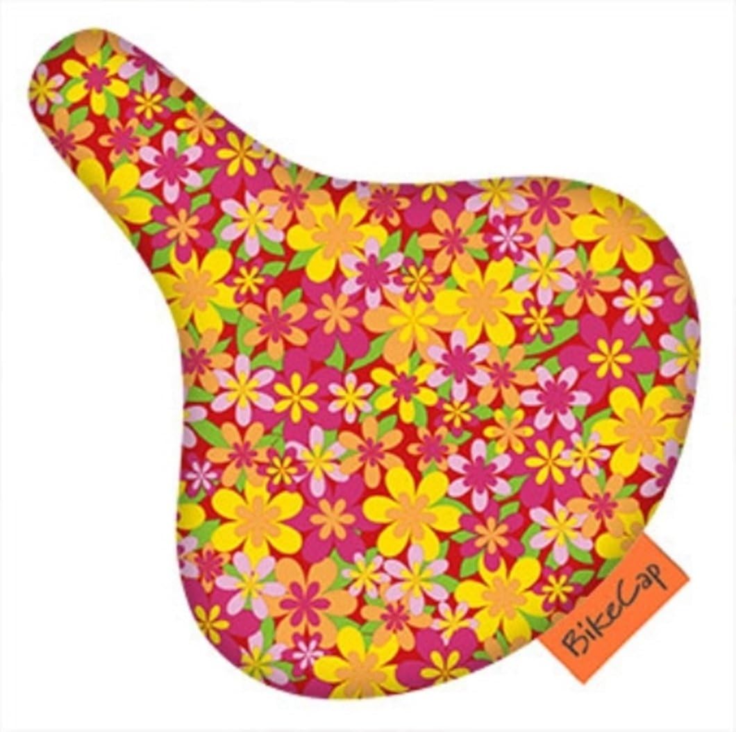 Amazon BikeCap(バイクキャップ) シティーサイクル用 サドルカバー イエローフラワーフィールド Bc2_043