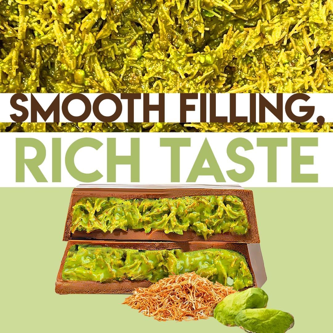 Dubai Chocolate Filling 2.2 Lb / 1 Kg Pistachio Cream with Crispy Kadayif | Middle Eastern Gourmet Dessert Best Ingredient For Dubai Chocolate | Rich, Crunchy & Decadent Treat (2.2 lb / 1 Kg)