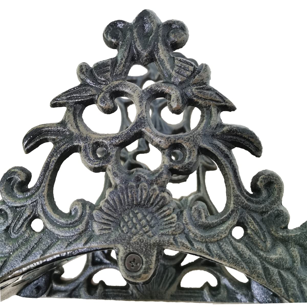 Soporte decorativo para manguera de jardín, colgador de manguera, soportes de tubería de agua de hierro fundido resistente, mayordomo de manguera montado en la pared, carrete de estante de manguera