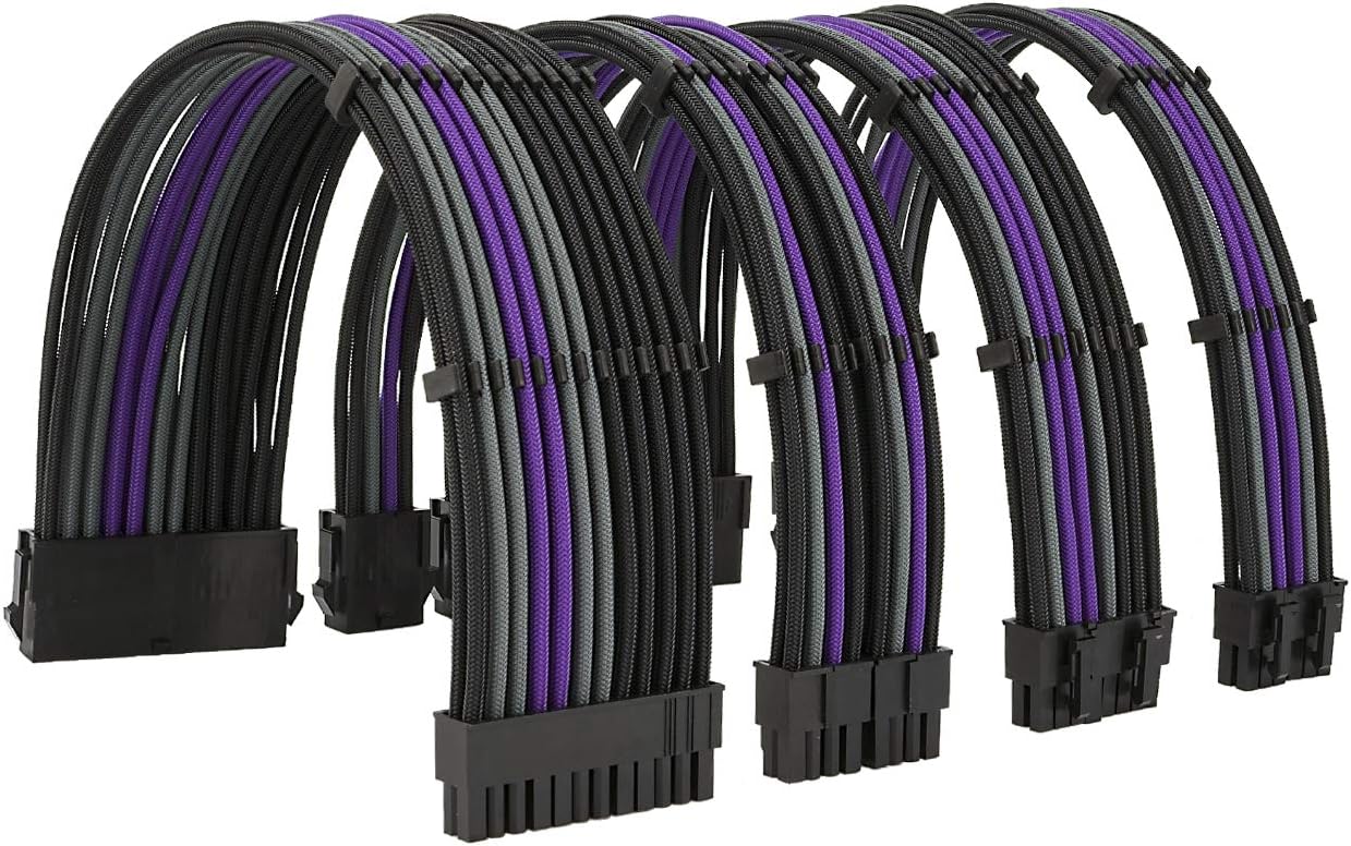 Formulamod Sleeve Extension Power Supply Cable Kit 18AWG ATX 24P+ EPS 8