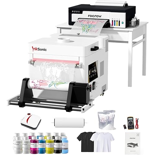 InkSonic L13 DTF Printer with Powder Shaker & Dryer, A3 DTF Printer Bundle, 13" Easy Lightweight T Shirt Transfer Printing Machine with XP600 Printhead, L18058, Direct to Film