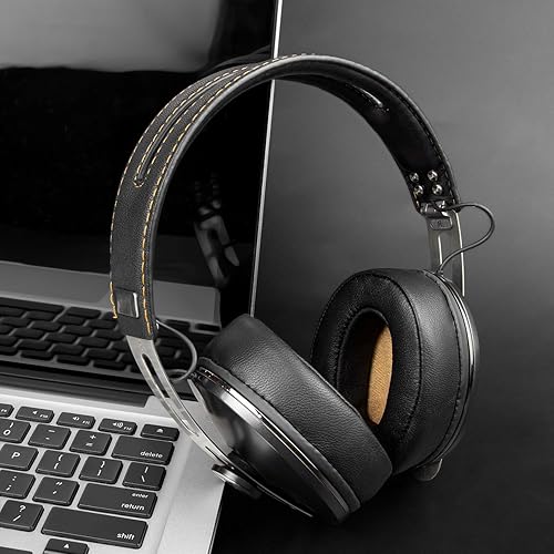 Miniatura 6 de SOULWIT Almohadillas de repuesto de piel de cordero para auriculares Sennheiser Momentum 2.0 (M2)HD1 inalámbricos sobre  alrededor de los oídos,