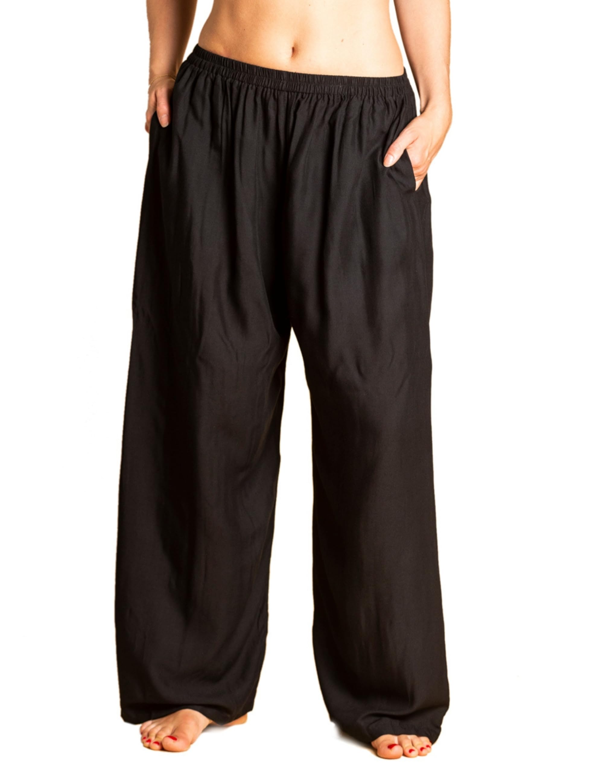 PANASIAM Relax Pants Viscose, M, Black
