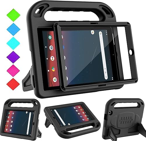 BMOUO Funda infantil para tablet Walmart Onn de 8 pulgadas Gen 3 2022 modelo 100071483 con protector de pantalla integrado a prueba de golpes ligera
