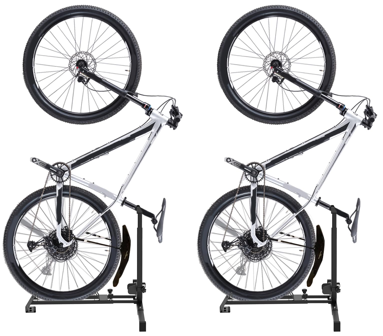 Foozet Bike Stand,Vertical Bike Rack Garage,Space-Saving Rack with Adjustable for Garage & Apartment, Bike Storage for Indoor Storage (2 pack)