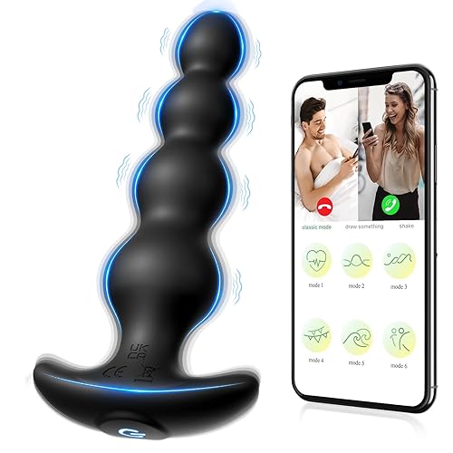 Vibrador de anal APP control juguete sexual - estimulador de próstata hombre de silicona recargable y vibrador de punto G, vibrador anal con 9 Modos, Sextoy para hombres, mujeres, parejas placeranal
