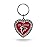 NFL Rico Industries Atlanta Falcons Bling 1 MOM Heart Key Chain Rhinestone Heart Keychain