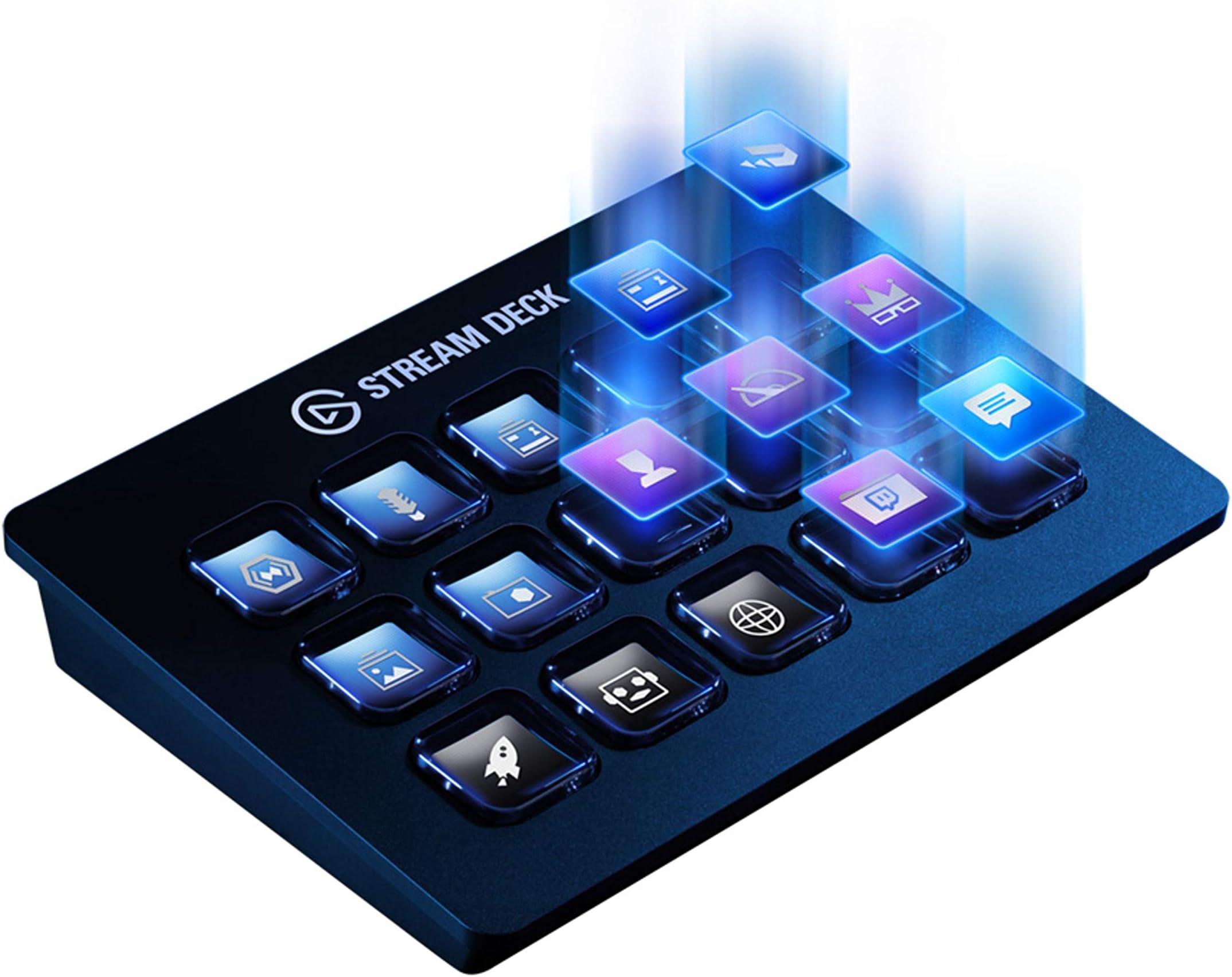 Elgato Stream Deck - Live Content Creation Controller with 15 Customizable LCD Keys and Adjustable Stand for Windows 10 and macOS 10.11 or Later