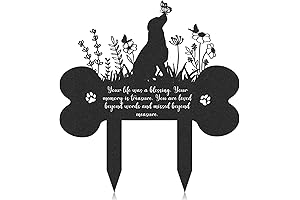 Personalized Headstone for Dogs Grave, Custom Dog Memorial Ground Markers for Cemetery