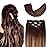 12 Clip in Hair Extensions Remy Human Hair Brown Balayage for Women - Silky Straight 100% Real Human Hair 50grams 4pieces 2T(6P2) Color