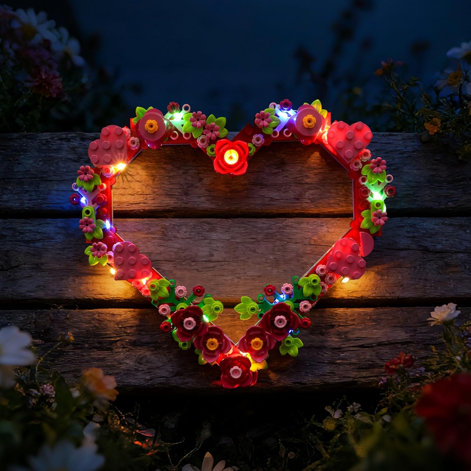Light Kit Compatible with Lego Heart Ornament 40638, LED Lighting Kit for Lego Heart Ornament Building Set - NOT Included The Model Set