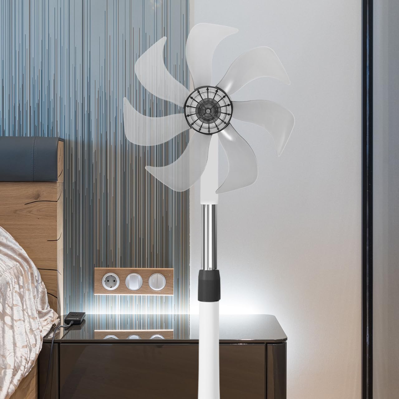 LIFKOME 7 Leaves Fan Blades 13.4 Inch Floor Fan Blades Electric Fan Blades Table Fan Blades Pedestal Fan Blades Fan Accessories 340mm