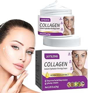 Creme Hidratante Colágeno - Essência Hidratante Facial Para Pele Seca | Colágeno Creme Facial Reparação Refirmante Diário para Suavizar a Pele do Rosto e Pescoço Littryee