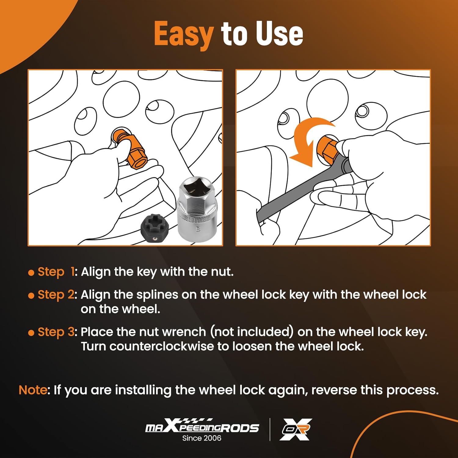 maXpeedingrods 12PCS Wheel Locking Nut Key Kit Compatible with Mercedes Benz, Wheel Lock Nut Socket Adapter Set, Wheel Lock Lugnut Anti-Theft Screw Lug Nut Removal Tool, Anti-Theft Screw Remover