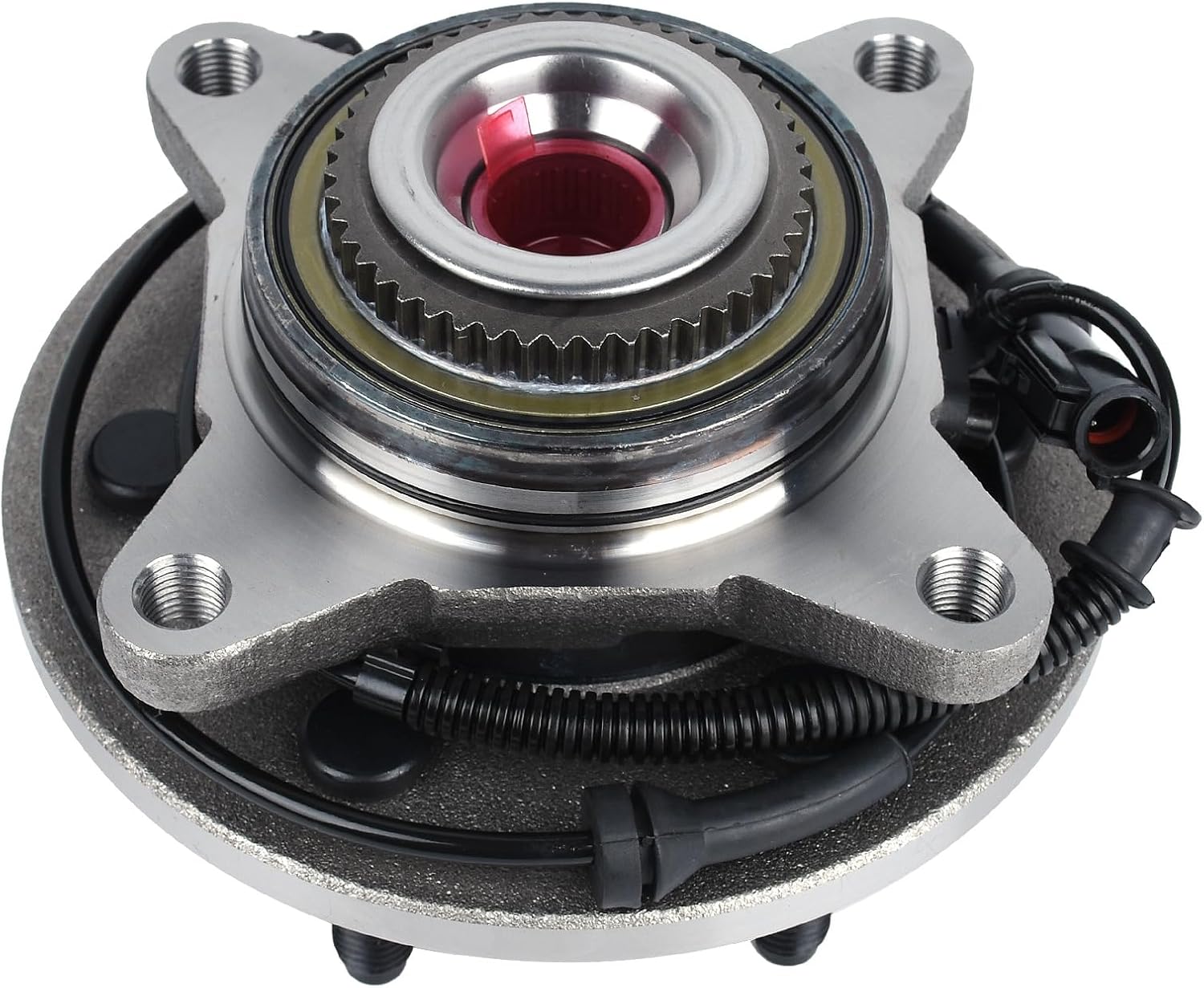KUSATEC 515046 4WD Front Wheel Bearing and Hub Assembly Compatible with 2004-2005 Ford F-150 2004 Heritage, 6 Lug Bolts w/ABS