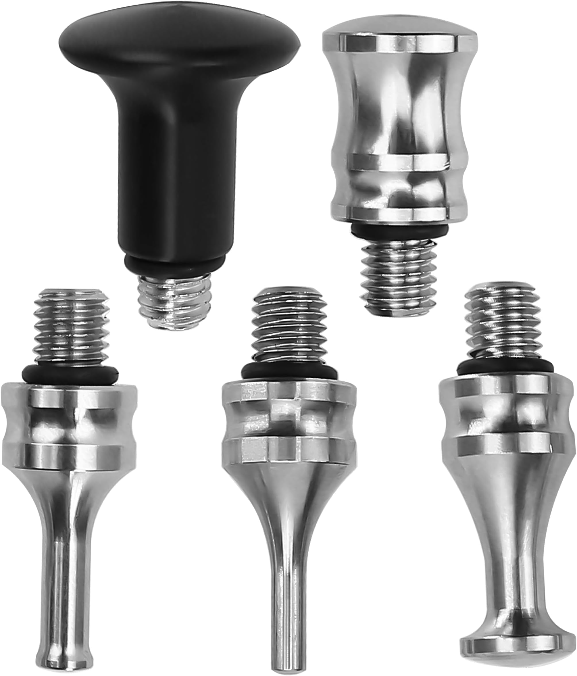 BuleVina 5Pcs VIP PDR Knock Down Tools, Pen Car Tap Down Body Panel Paintless Dent Removal Repair Hand Tools Auto Maintenance Part Kit Hammer Tap Holder Measure