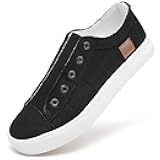 Women's Slip on Shoes Non Slip Fashion Canvas Sneakers Low Top Casual Shoes