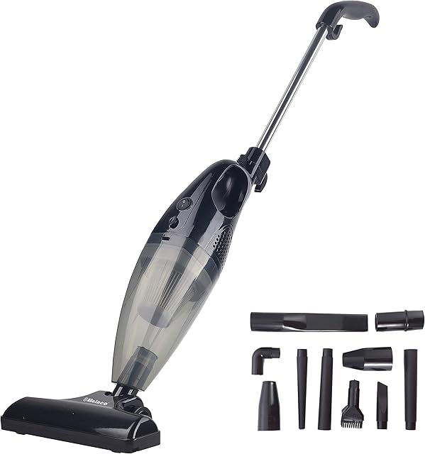 Belaco All in 1 hoover Upright Vacuum Cleaner Black 700W handheld stick bagless vacuum cleaner High Efficiency hoover Crevice attachment HEPA Filter