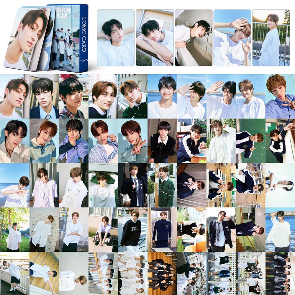Amazon.com: Funwaretech TWS Sparkling Blue Photocards 55Pcs 2024