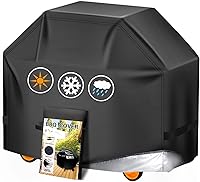Aoretic 58 Inch Waterproof Grill Cover for Weber Spirit, Char-Broil, Monument - Anti-UV, Windproof BBQ Protection