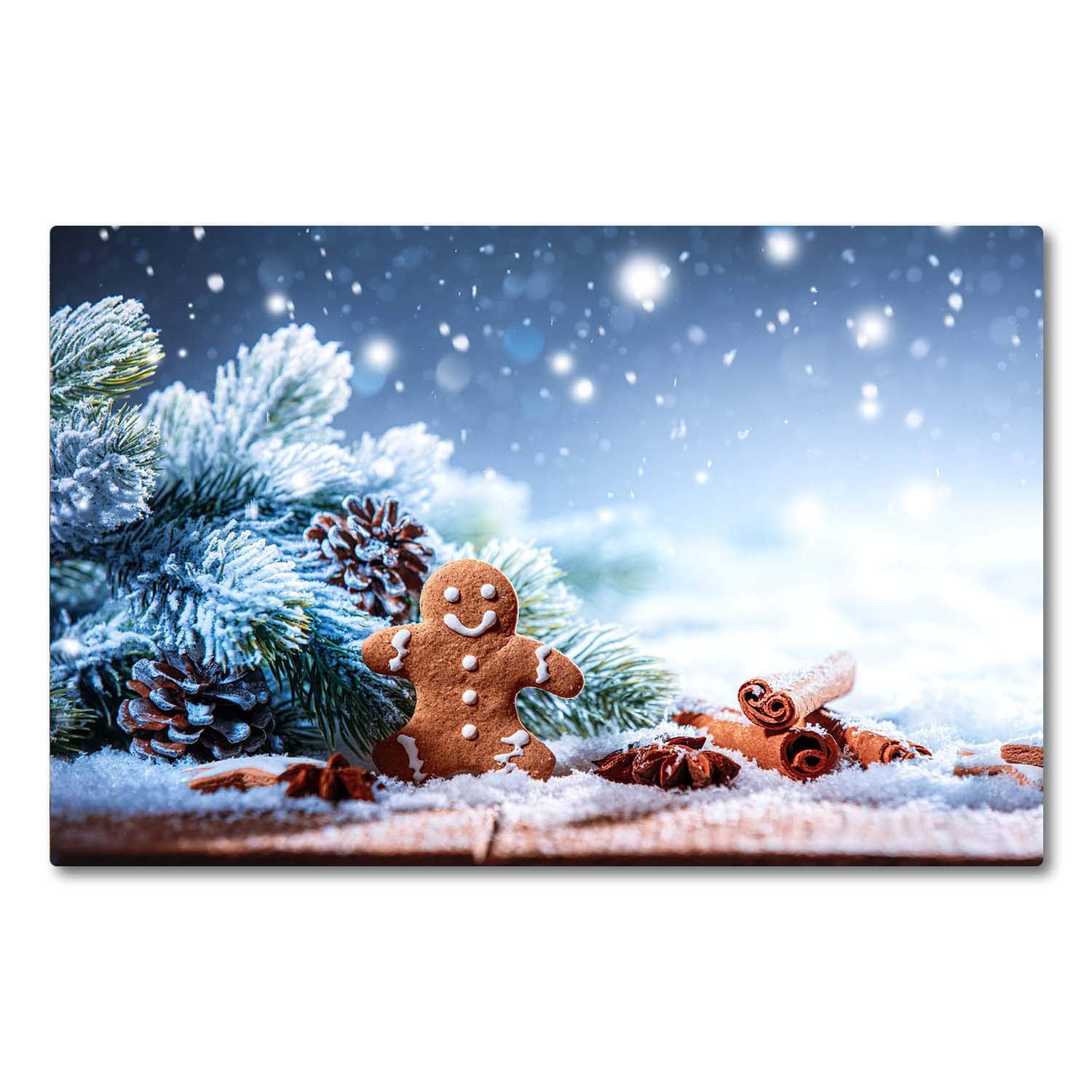 Planche à découper sur verre protection plaque cuisson 80x52
